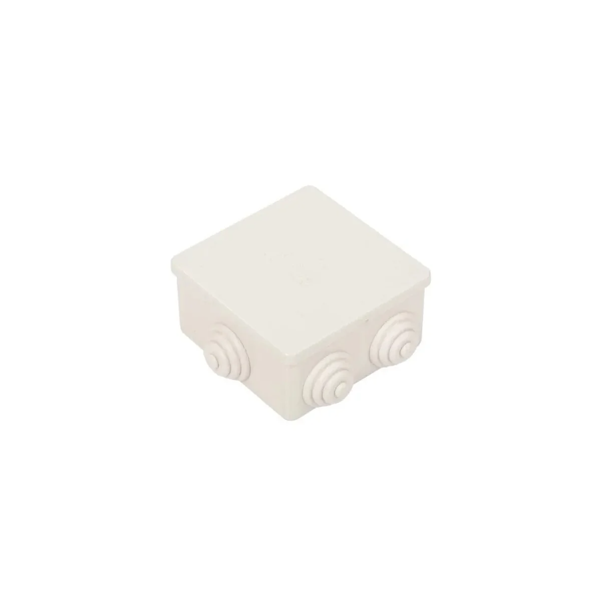 Puszka hermetyczna 80x80x40mm z dławnicami IP44 szara OL20003 - obrazek 1