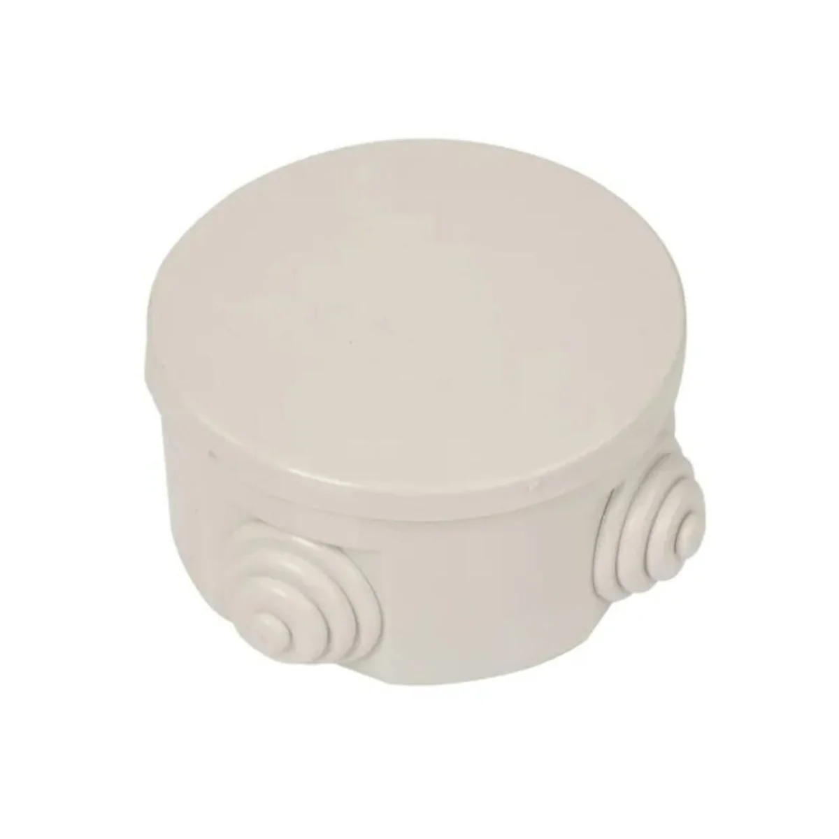 Puszka hermetyczna fi80x40mm z dławnicami IP44 szara OL20002 - obrazek 1
