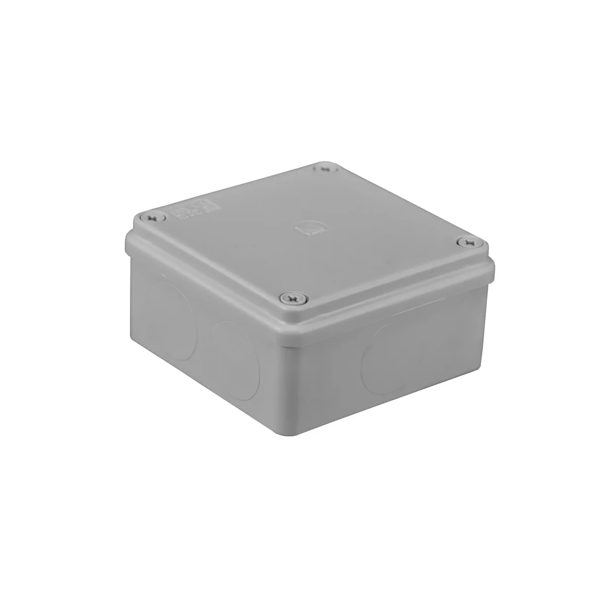 Puszka hermetyczna S-BOX 100x100x50, bez dławików, szara, bezhalogenowa, IP65 S-BOX 116 - obrazek 1