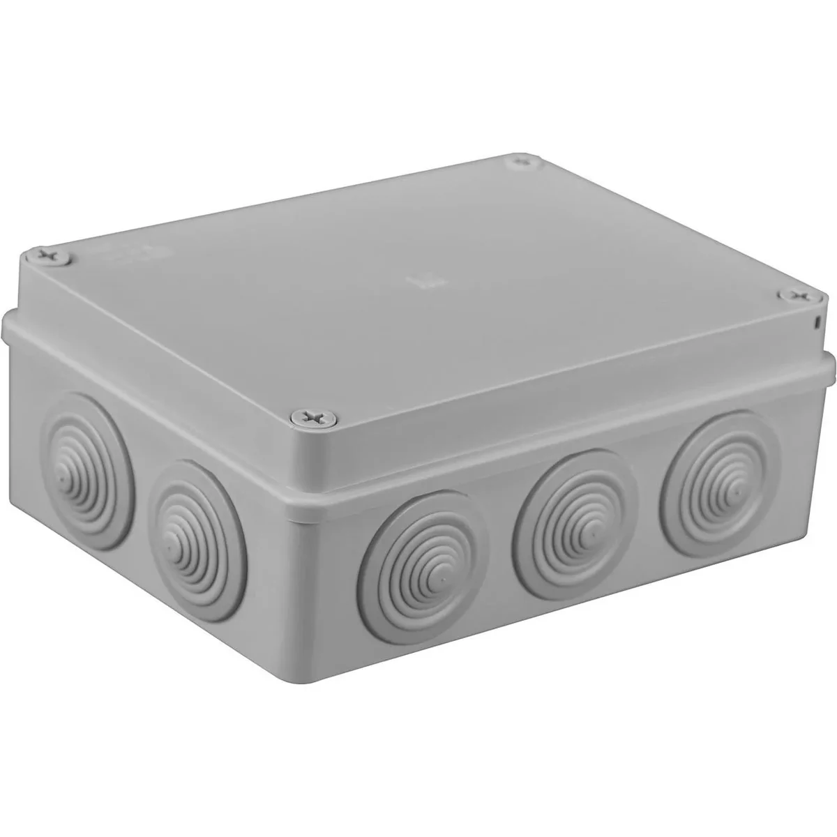 Puszka hermetyczna S-BOX 190x140x70, 10 dławików, szara, IP65 S-BOX 406 - obrazek 1
