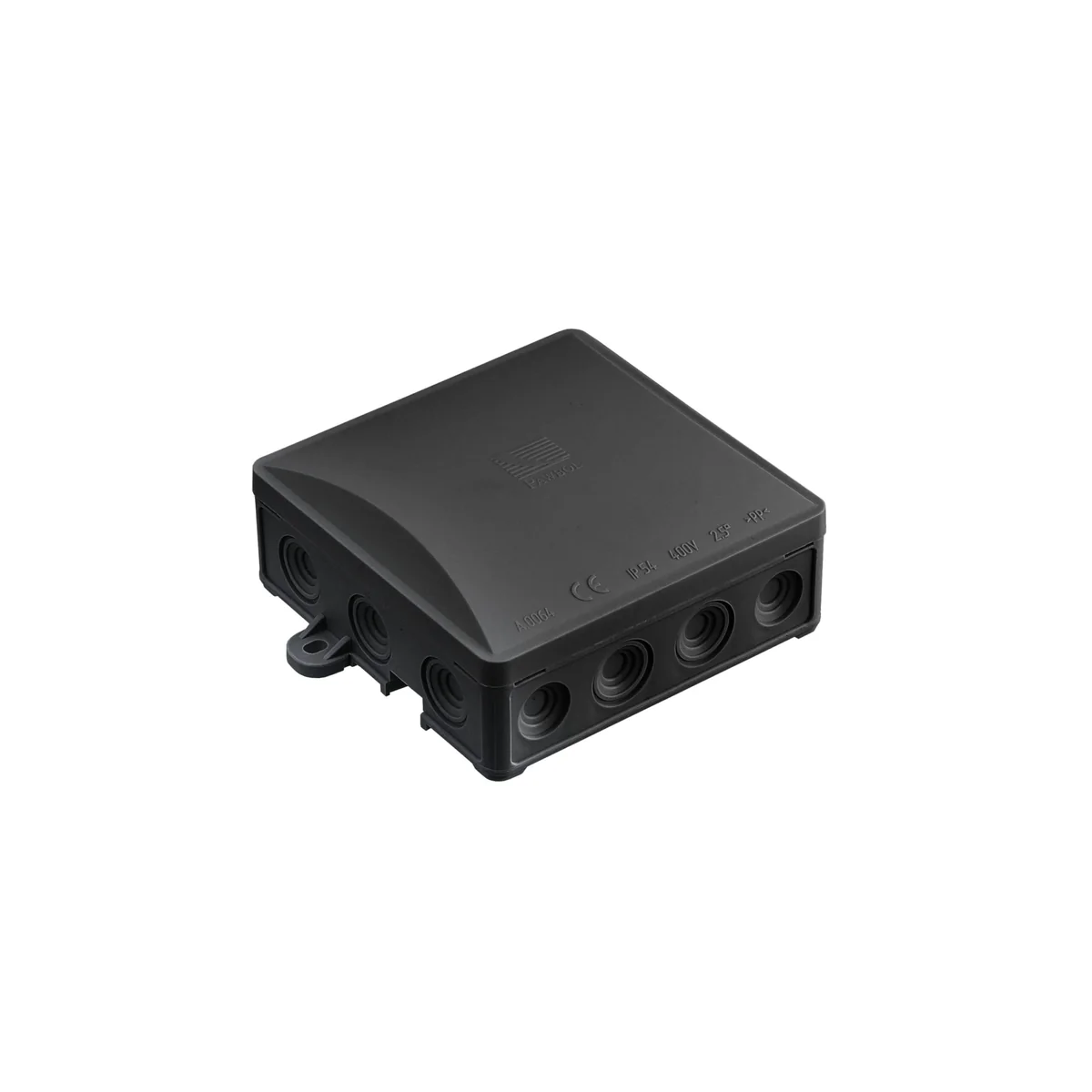 Puszka natynkowa 90x90 KLIK, hermetyczna, czarna, IP54 A.0064C - obrazek 1