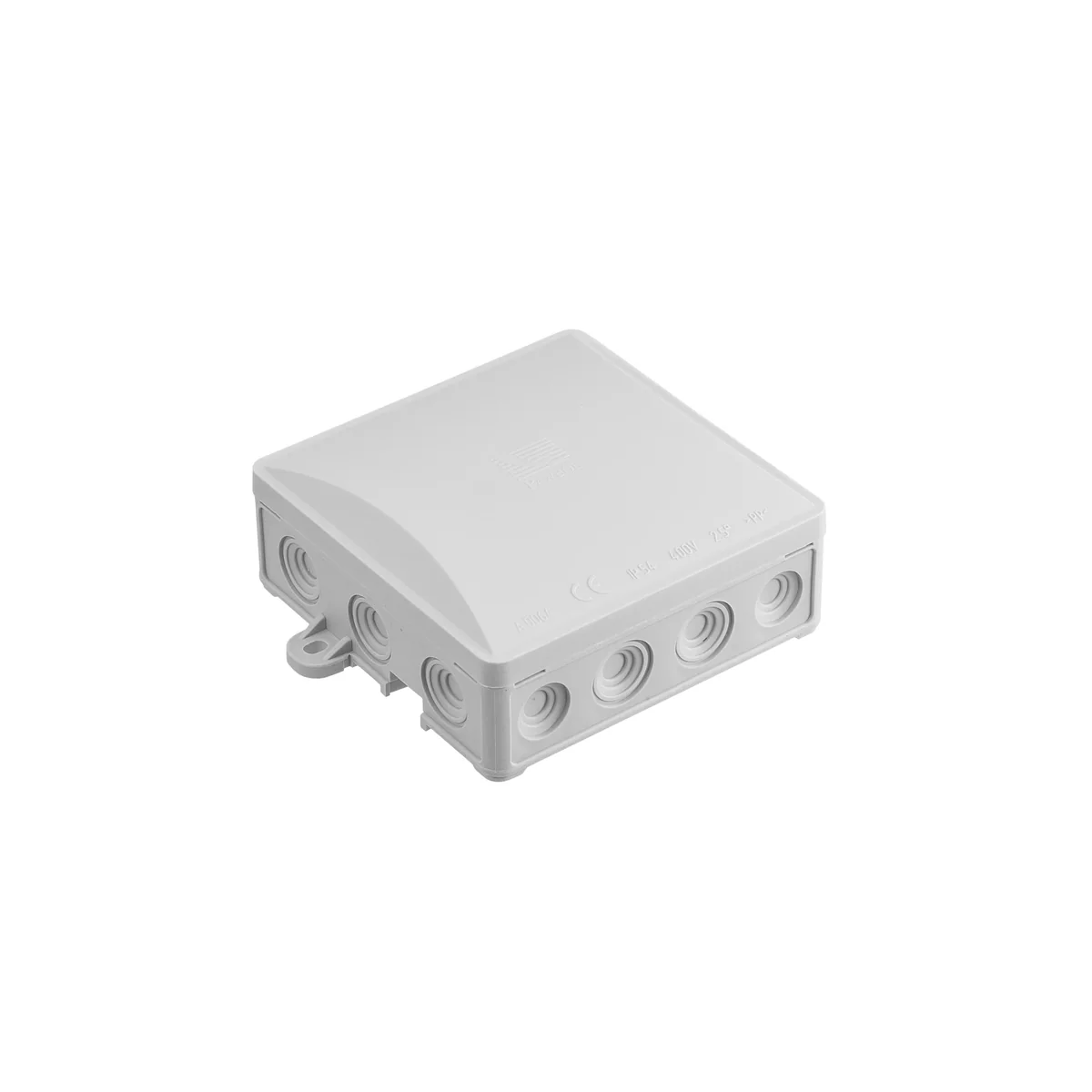 Puszka natynkowa 90x90 KLIK, hermetyczna, szara, IP54 A.0064 - obrazek 1