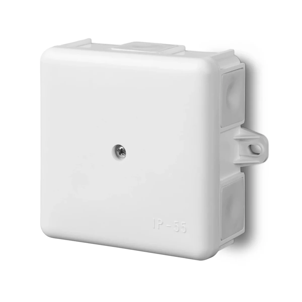 Puszka natynkowa MZ 86x86x39 5x2,5mm2 6 wylotowa z wkładem IP 55 - kolor biały 0226-11 - obrazek 1