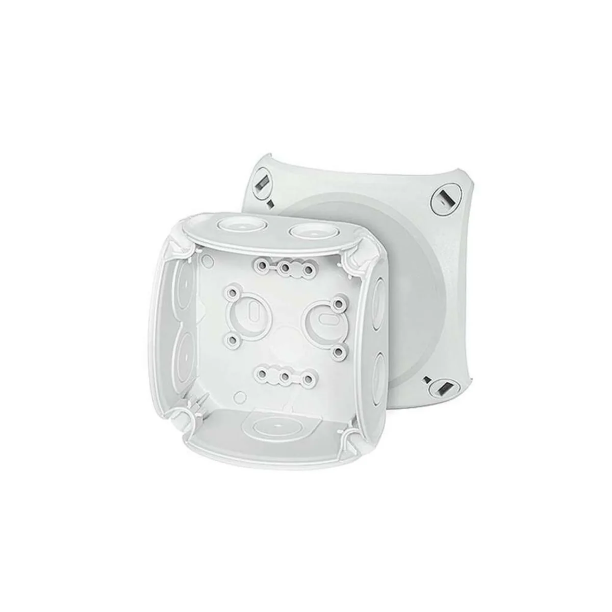 Puszka natynkowa odgałęźna DK 0200 GZ 93x93x62mm bez zacisków IP66 szara 62000147 - obrazek 1