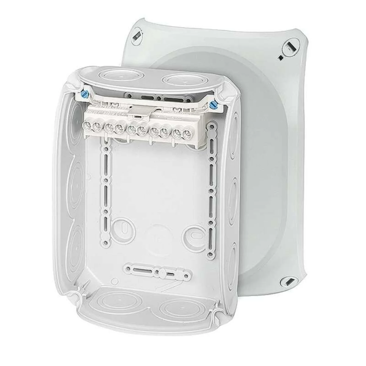 Puszka natynkowa odgałęźna DK 1006 GZ 180x130x77mm IP66 z listwą zaciskową 6mm szara 62000155 - obrazek 1