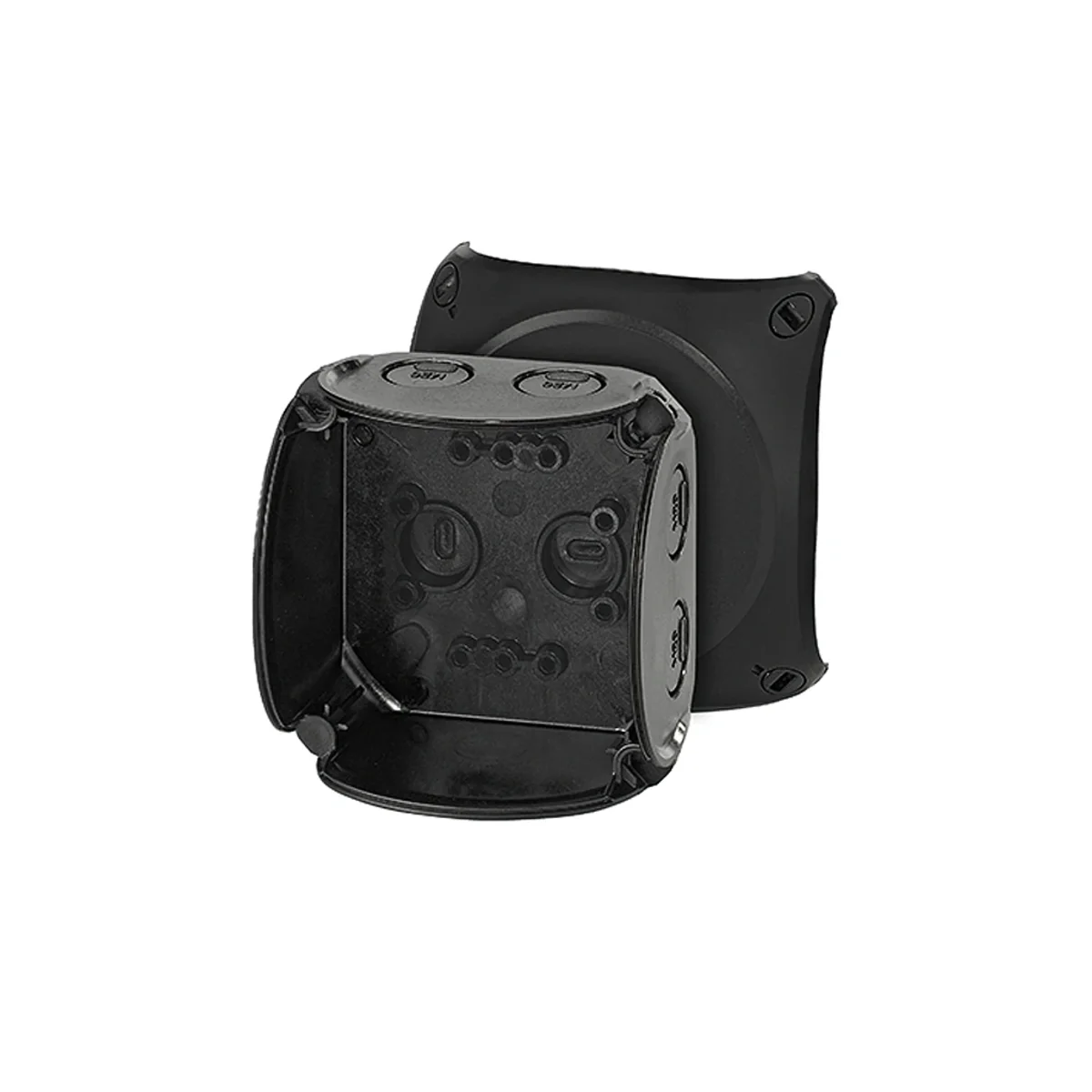 Puszka natynkowa odgałęźna KF 0200 B 93x93x62mm IP66/67/69 czarna 62000042 - obrazek 1