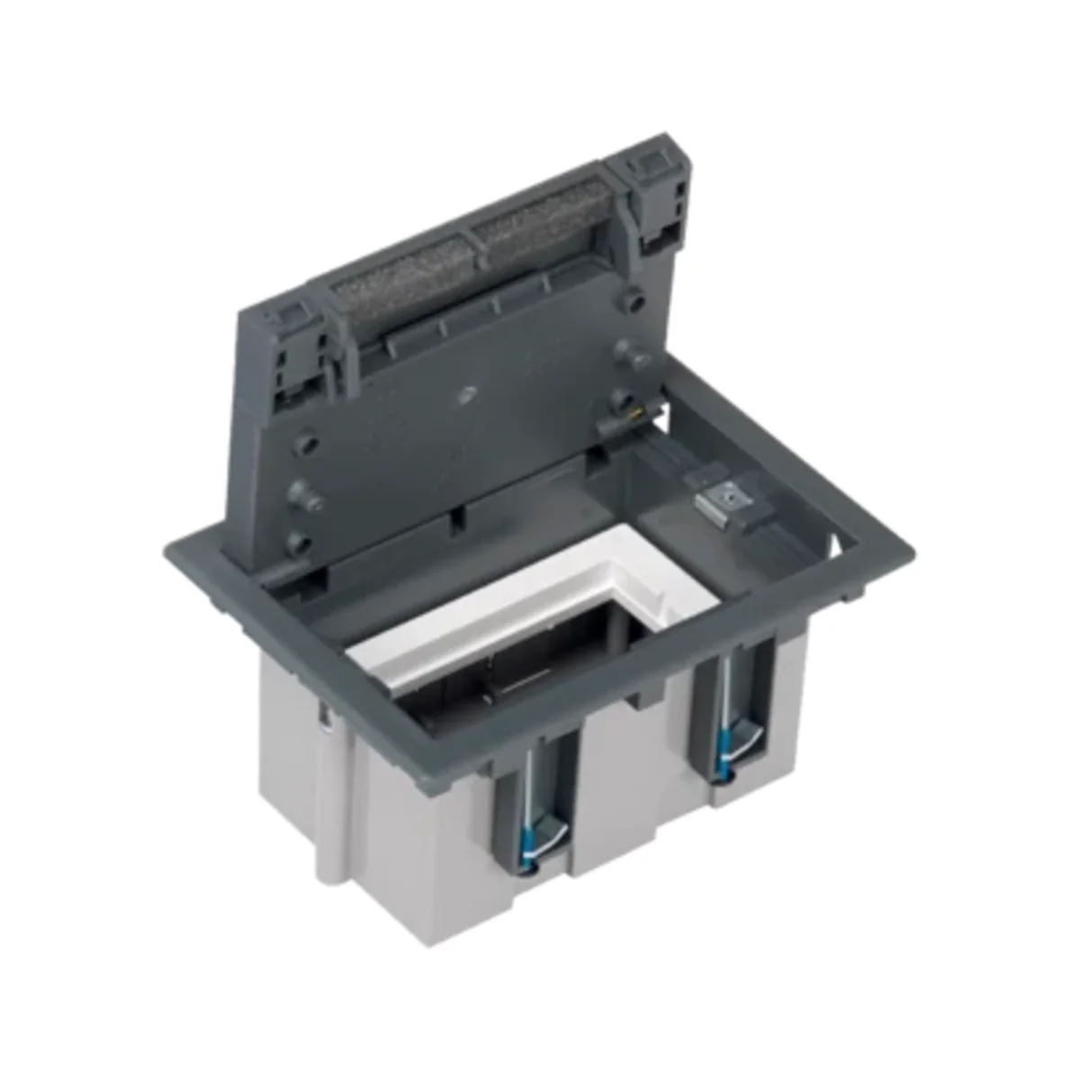 Puszka podłogowa S500 1-modułowa 2xK45 93mm szara 52050101-035 - obrazek 1