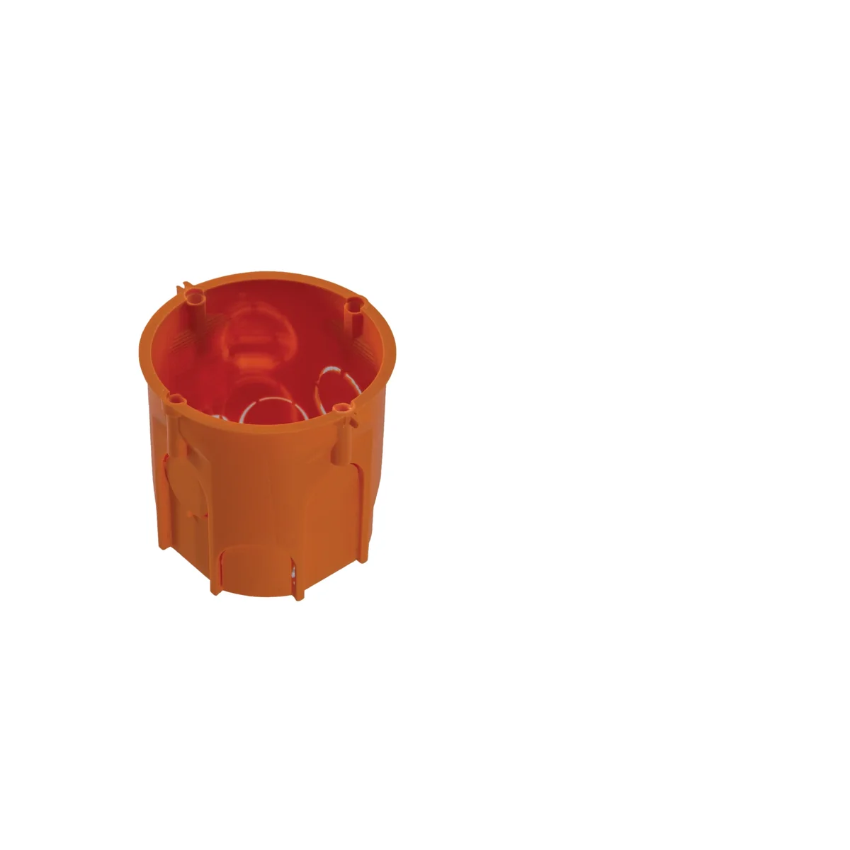 Puszka podtynkowa PK60, głęboka 63mm, fi62, bez wkrętów, pomarańczowa, IP30 A.0001BLP - obrazek 1