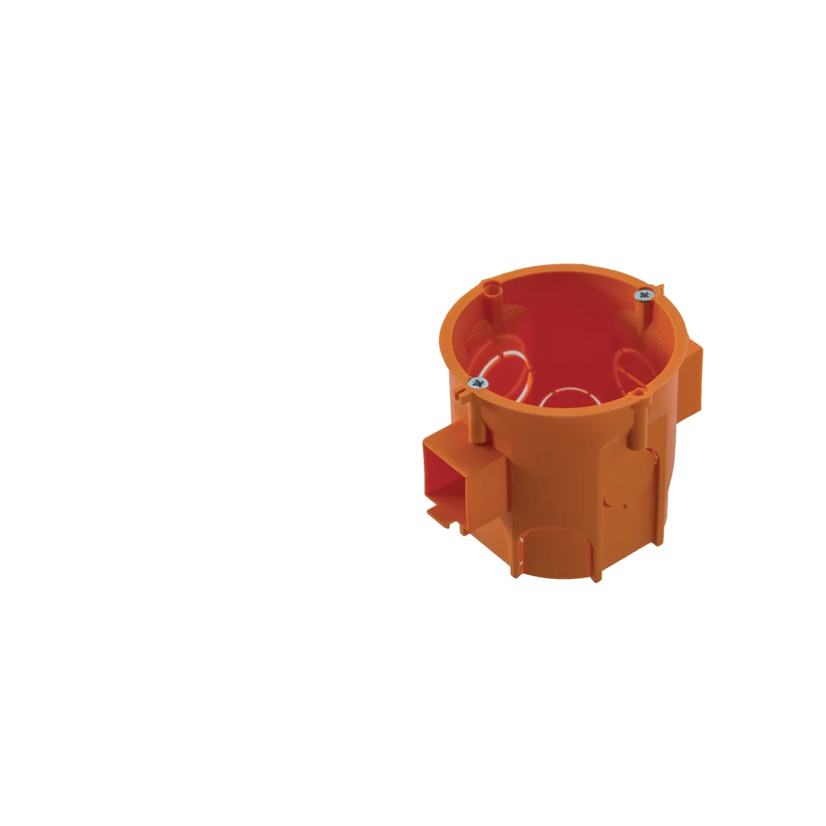 Puszka podtynkowa PK60, głęboka 63mm, fi62, łączeniowa, z wkrętami, pomarańczowa, IP30 A.0006LP - obrazek 1