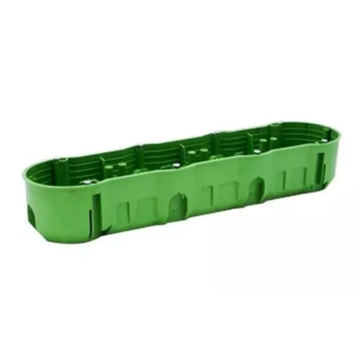 Puszka podtynkowa poczwórna niepalna 850˚C, zielona PP-F4X60PŁ-N - obrazek 1
