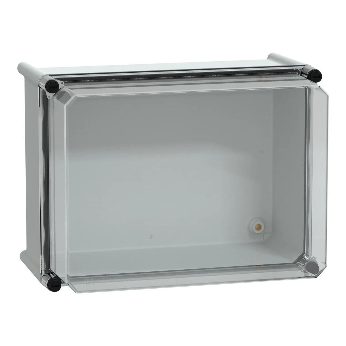 Puszka poliestrowa PLS pokrywa transparentna poliwęglanowa IP65 270x360x230 mm, PanelSet NSYPLS2736AG - obrazek 1