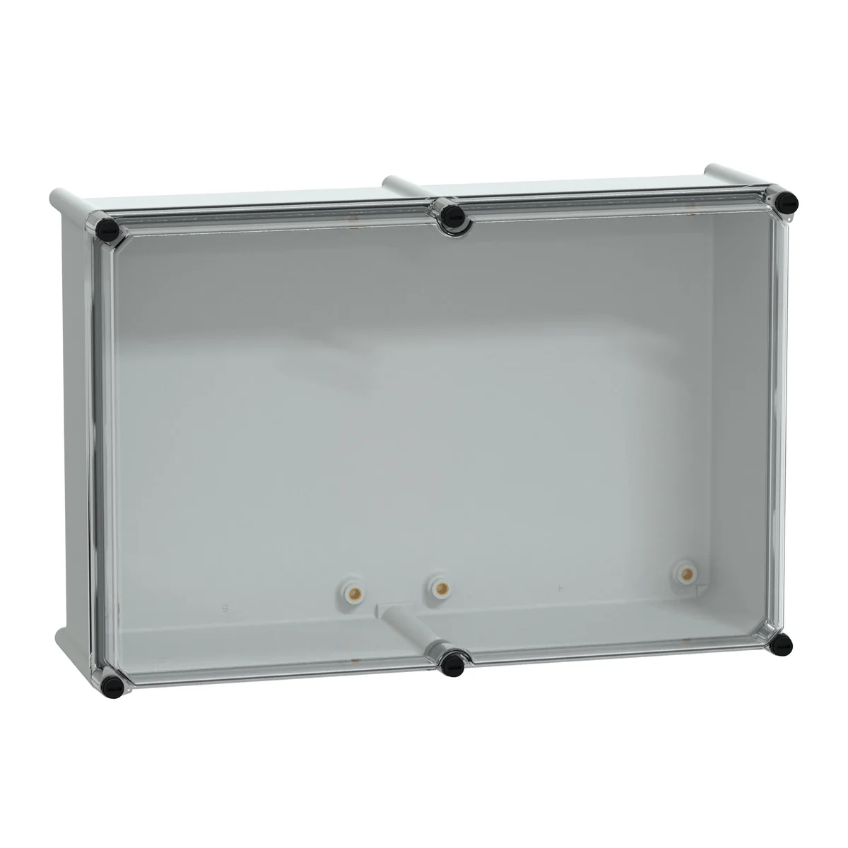 Puszka poliestrowa PLS pokrywa transparentna poliwęglanowa IP65 360x540x180 mm, PanelSet NSYPLS3654G - obrazek 1
