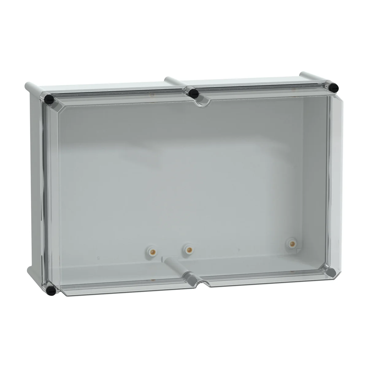 Puszka poliestrowa PLS pokrywa transparentna poliwęglanowa IP65 360x540x230 mm, PanelSet NSYPLS3654AG - obrazek 1