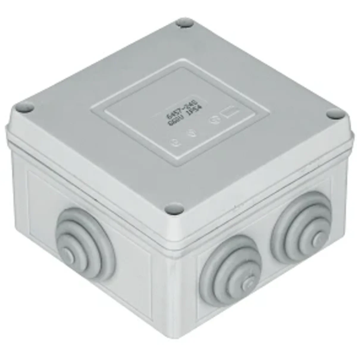 Puszka rozgałęźna 111x111x66mm 6 dławnic PG21 IP54 6457-24 - obrazek 1