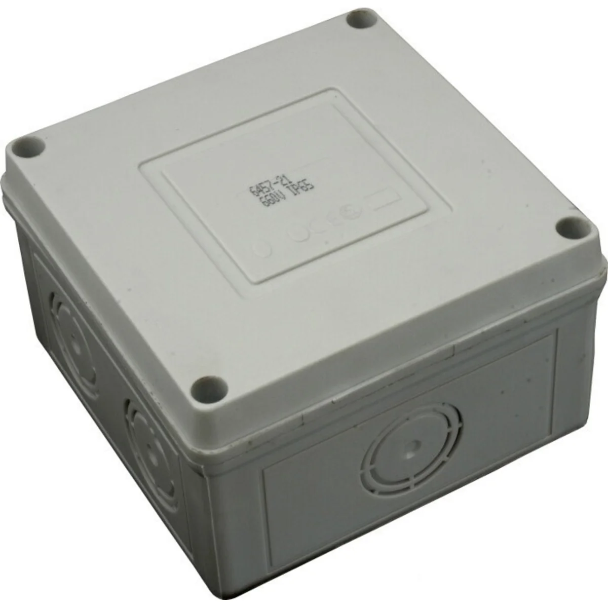 Puszka rozgałęźna 111x111x66mm bez dławnic IP65 6xP21/16 6457-20 - obrazek 1