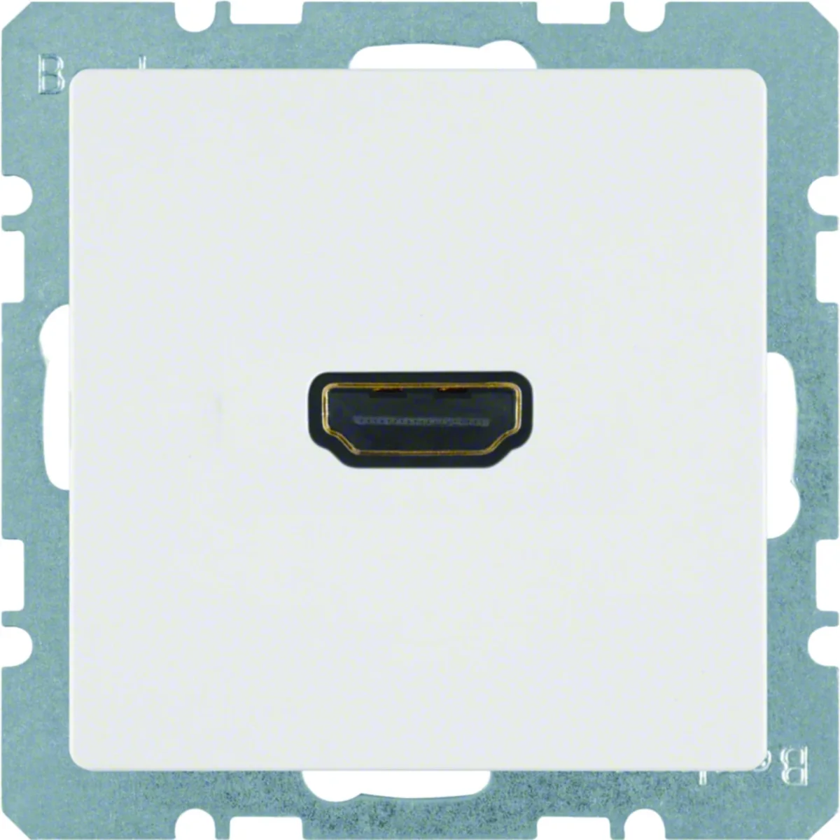 Q.1/Q.3 Gniazdo HDMI z przyłączem 90° białe aksamitne 3315436089 - obrazek 1