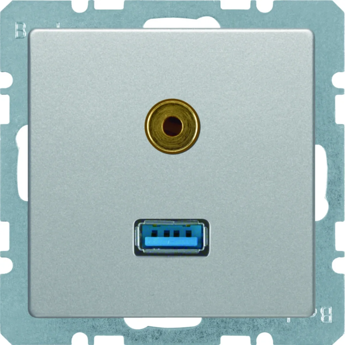 Q.1/Q.3 Gniazdo USB/3,5mm jack aluminium 3315396084 - obrazek 1