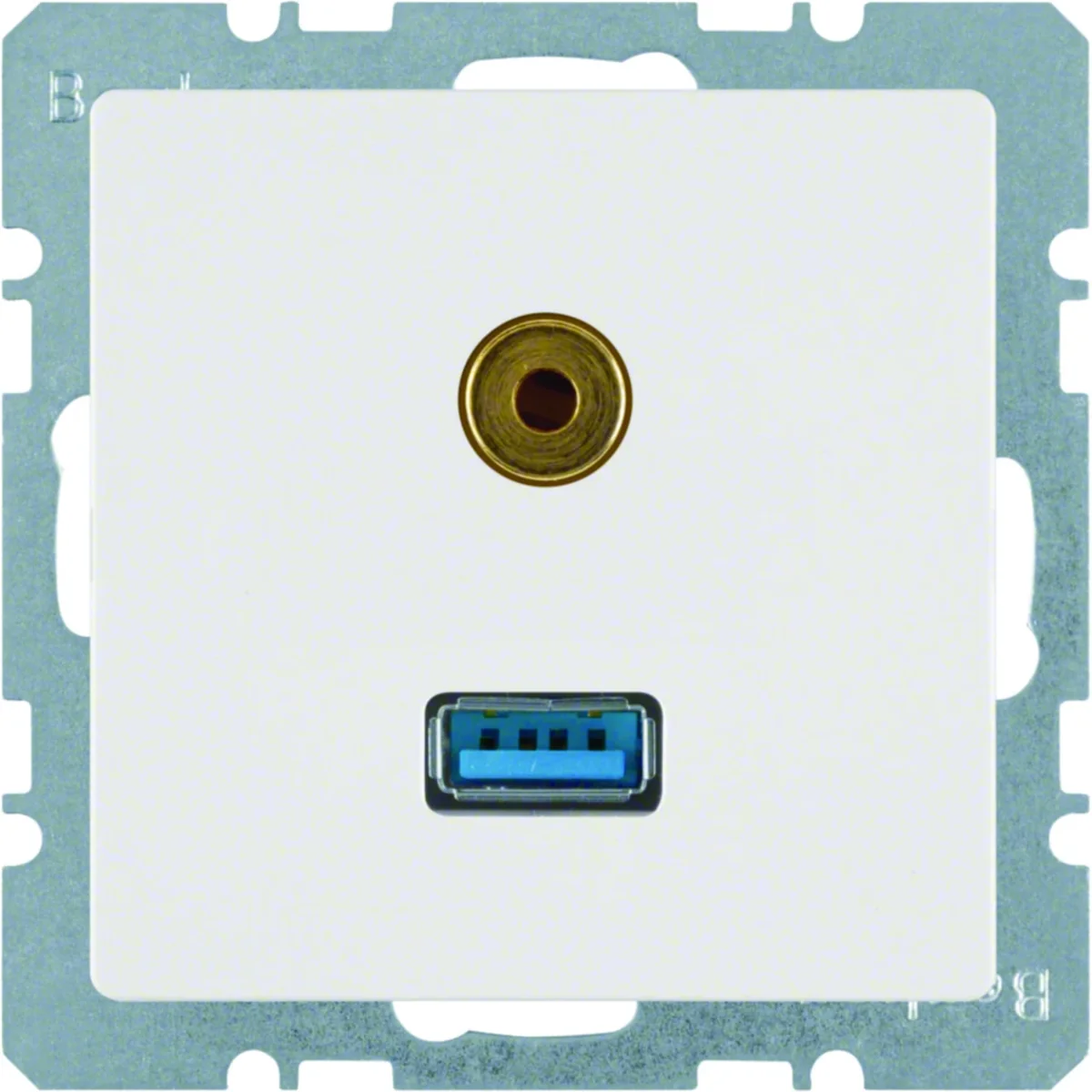 Q.1/Q.3 Gniazdo USB/3,5mm jack białe 3315396089 - obrazek 1