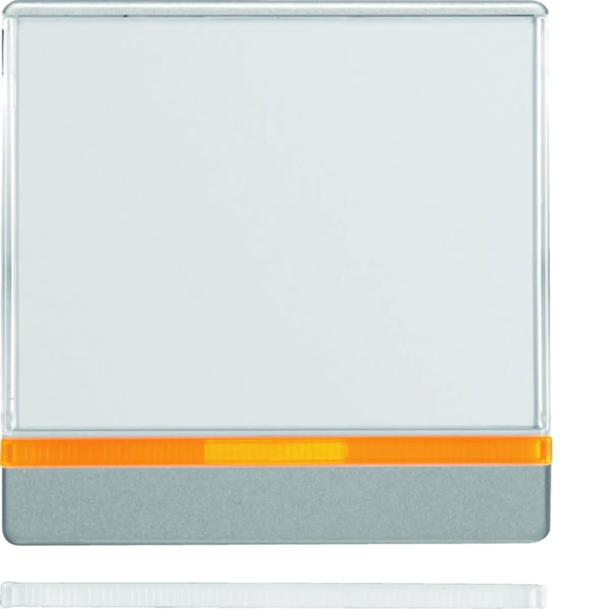 Q.1/Q.3 Klawisz z 2 dołączonymi soczewkami i dużym polem opisowym aluminium 16966084 - obrazek 1