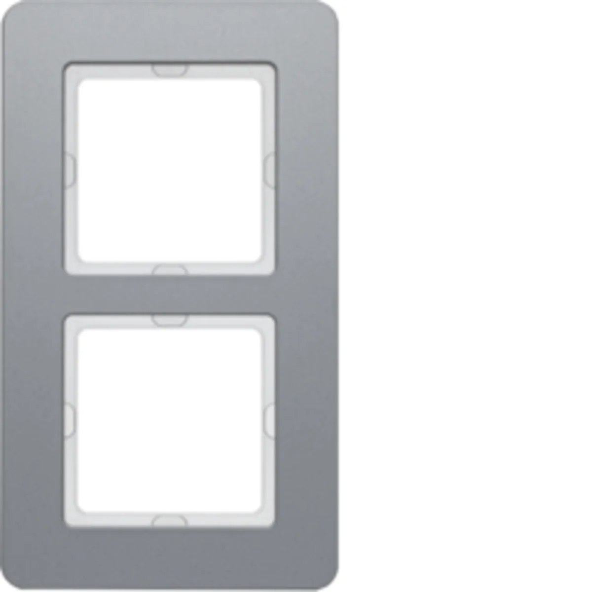 Q.7 Ramka 2-krotna aluminium 10126074 - obrazek 1
