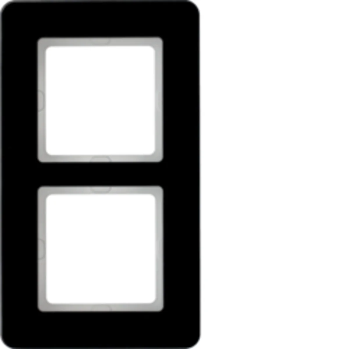 Q.7 Ramka 2-krotna szkło czarna 10126076 - obrazek 1