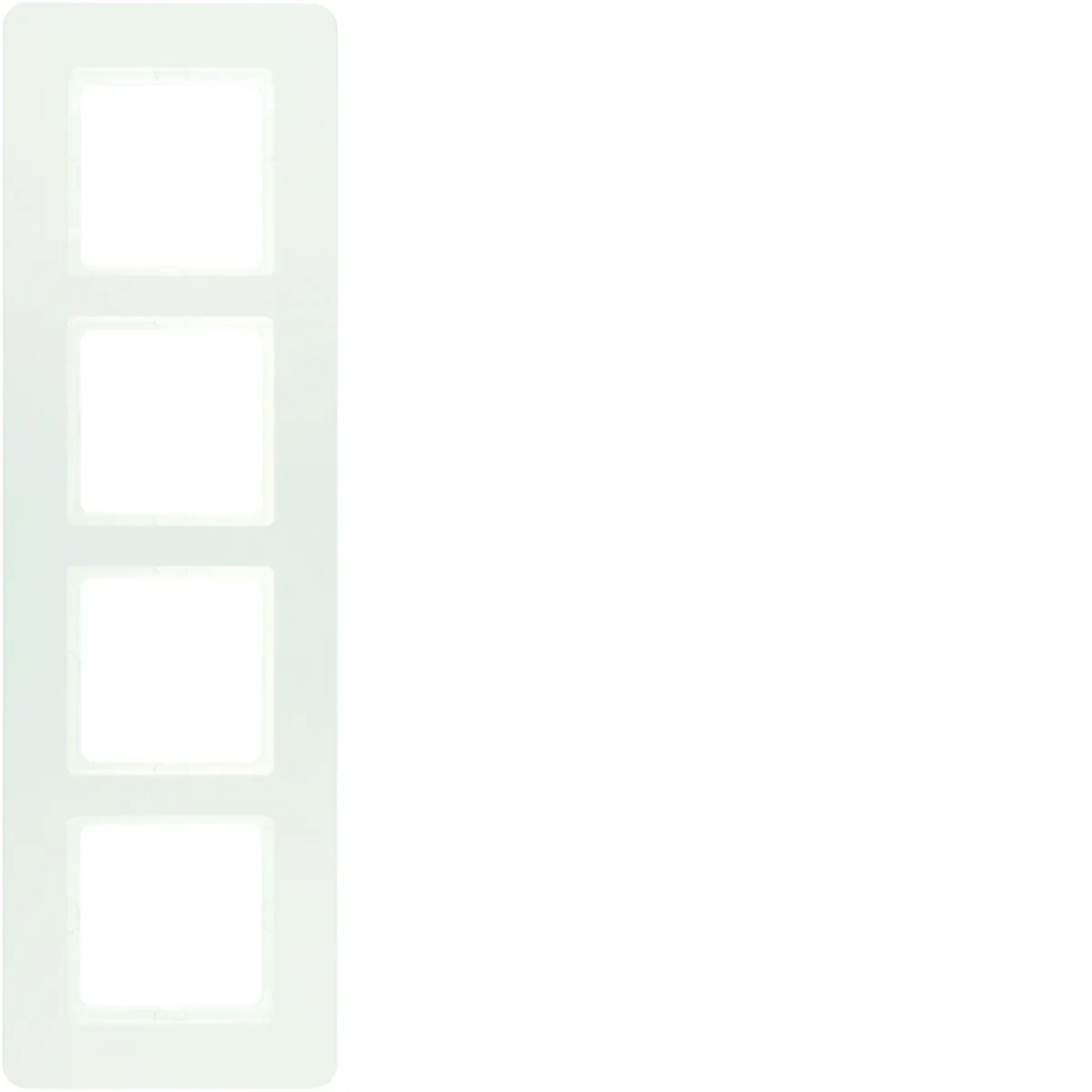 Q.7 Ramka 4-krotna biała aksamitna lakierowana 10146189 - obrazek 1