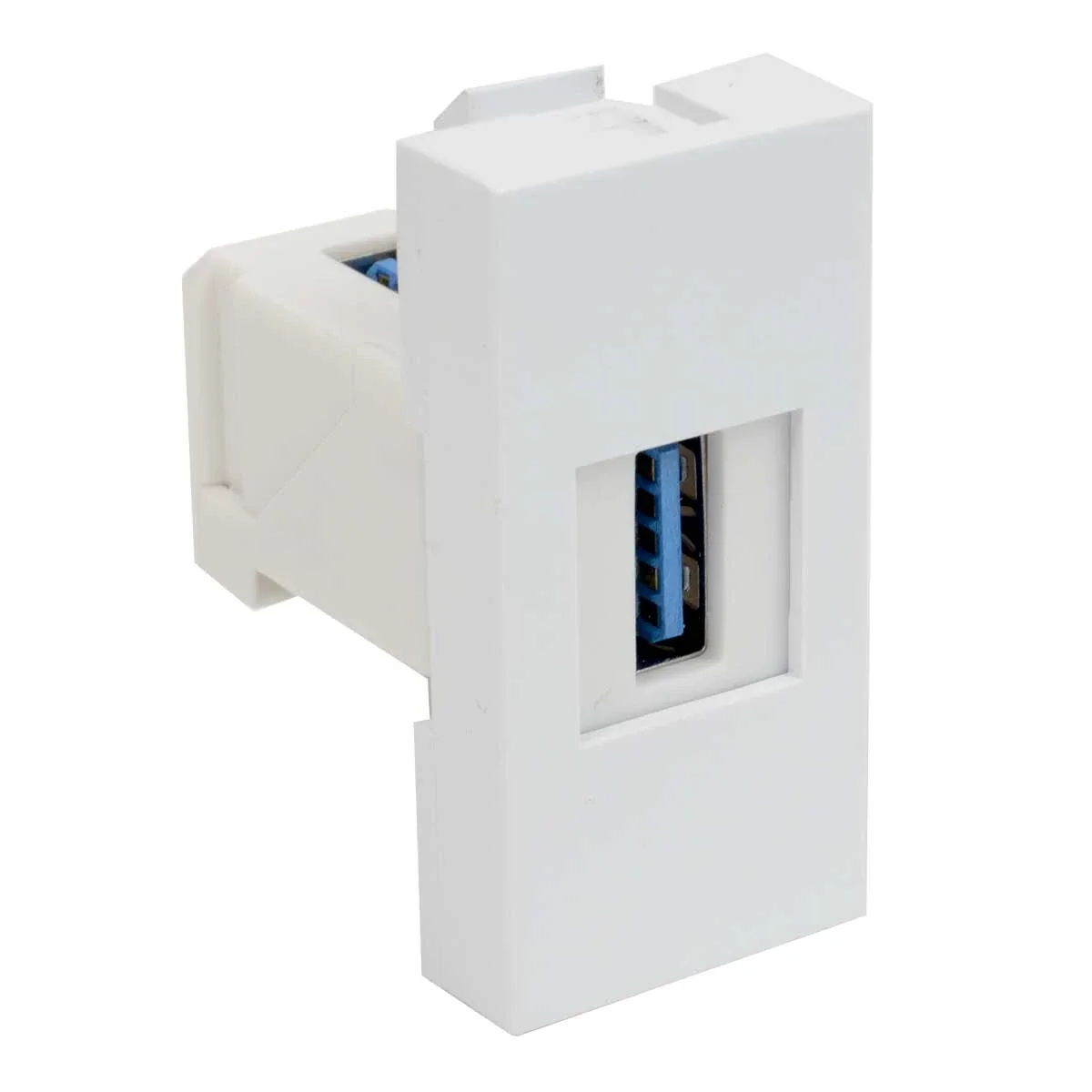 QD 45×22,5-USB – GNIAZDO USB -KOMPLET POJ.MODUŁ QD 45X22.5-USB_HB