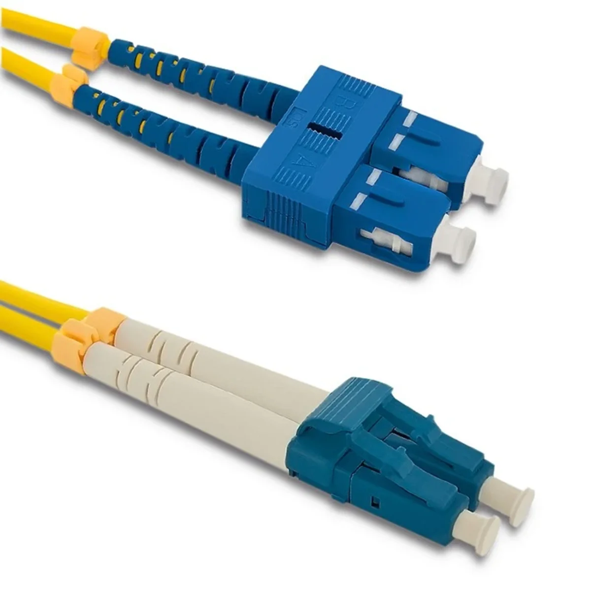 Qoltec Patchcord światłowodowy SC/UPC - LC/UPC | Singlemode | 9/125 | G652D | Duplex | 2m 54032 - obrazek 1