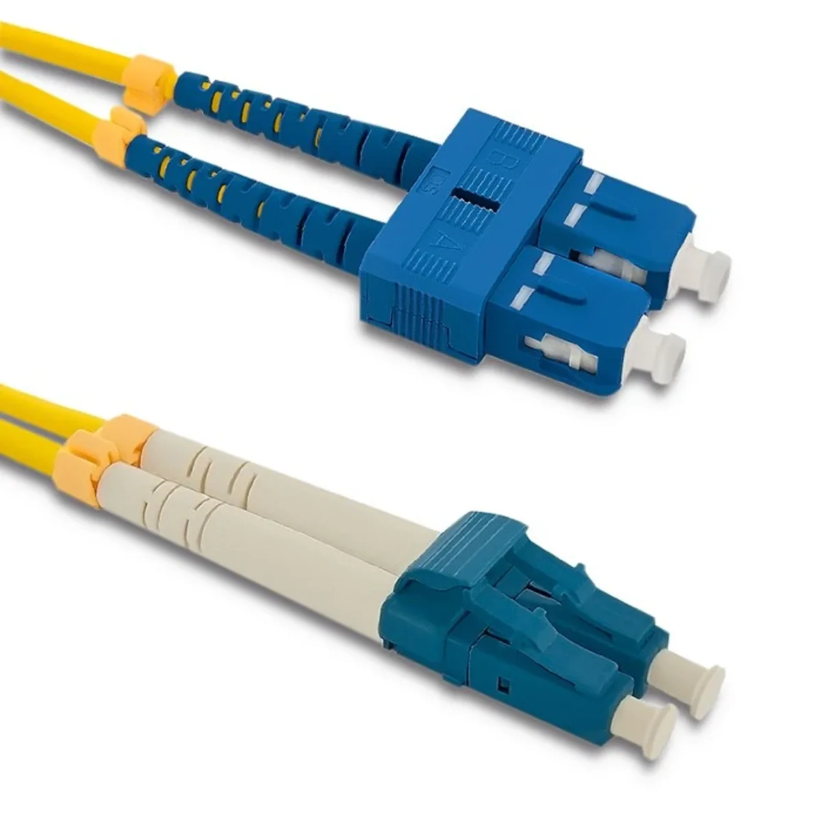 Qoltec Patchcord światłowodowy SC/UPC - LC/UPC | Singlemode | 9/125 | G652D | Duplex | 3m 54033 - obrazek 1