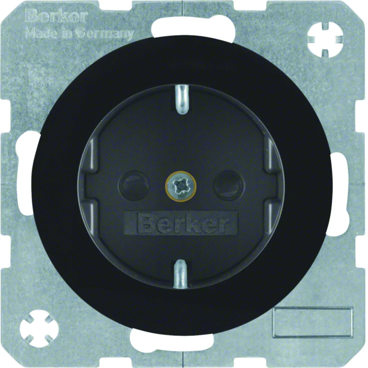 R.1 Gniazdo SCHUKO czarne 47232045 - obrazek 1