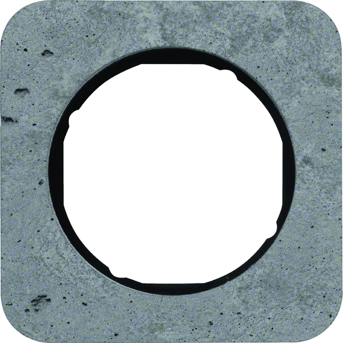 R.1 Ramka 1-krotna beton/czarna 10112374 - obrazek 1