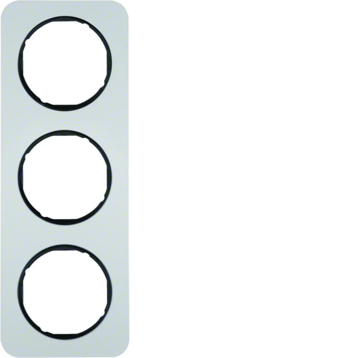 R.1 Ramka 3-krotna aluminium/czarna 10132184 - obrazek 1