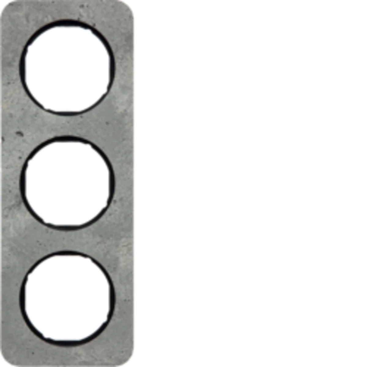 R.1 Ramka 3-krotna beton/czarny 10132374 - obrazek 1