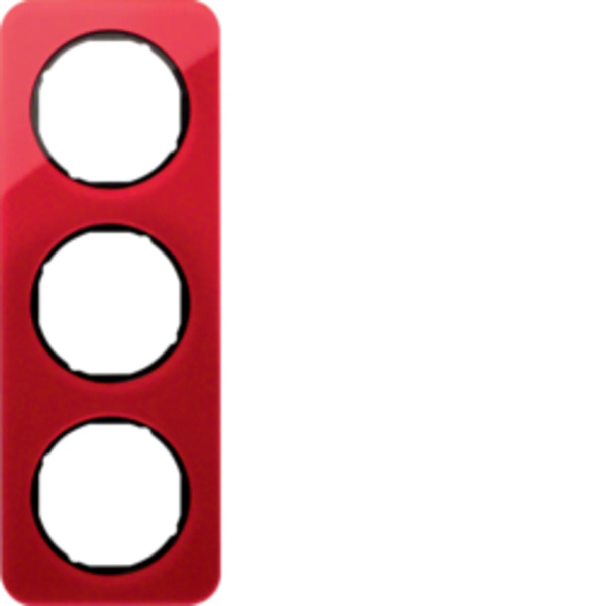 R.1 Ramka 3-krotna przezroczysta akryl czerwony/czarny 10132344 - obrazek 1