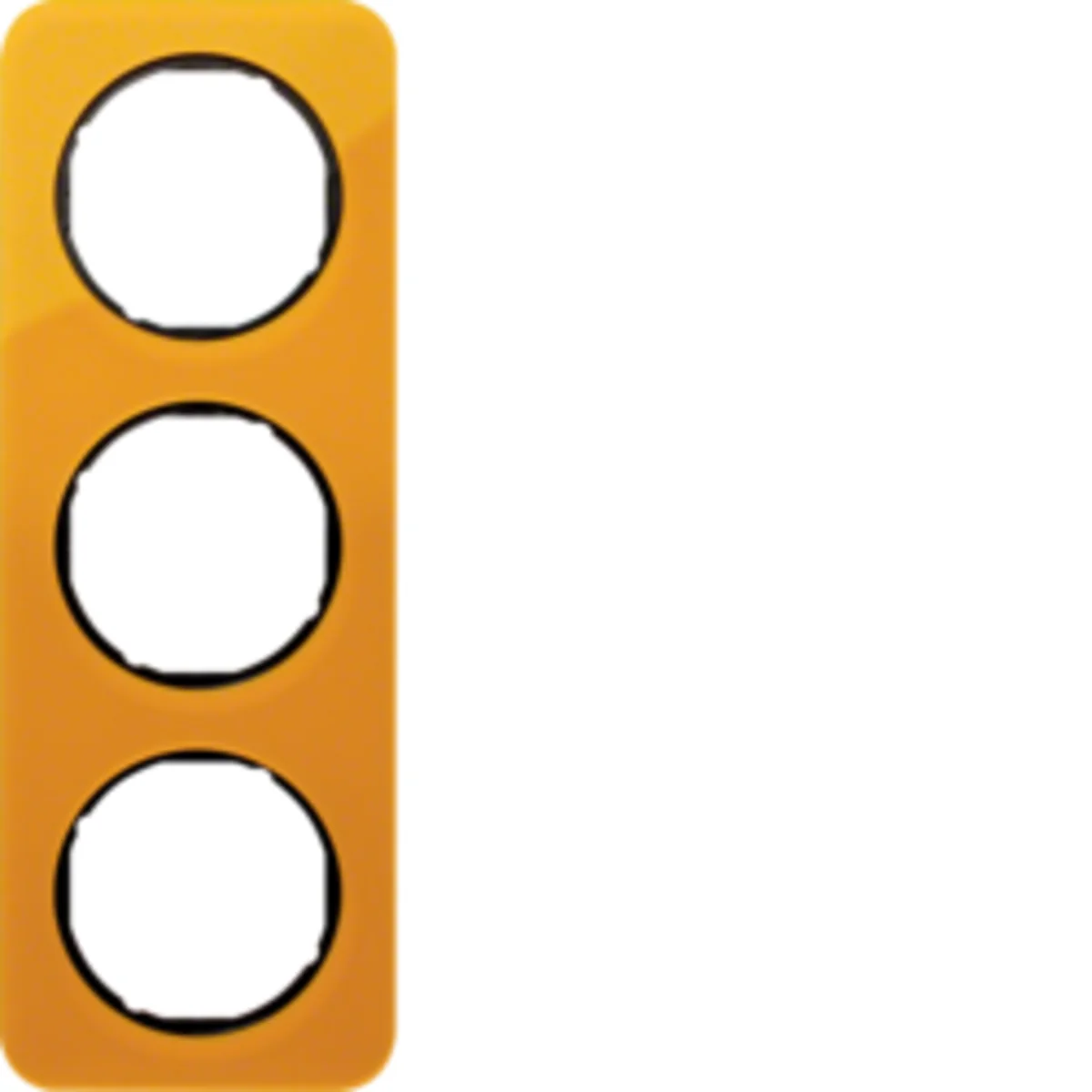 R.1 Ramka 3-krotna przezroczysta akryl pomarańczowy/czarny 10132334 - obrazek 1
