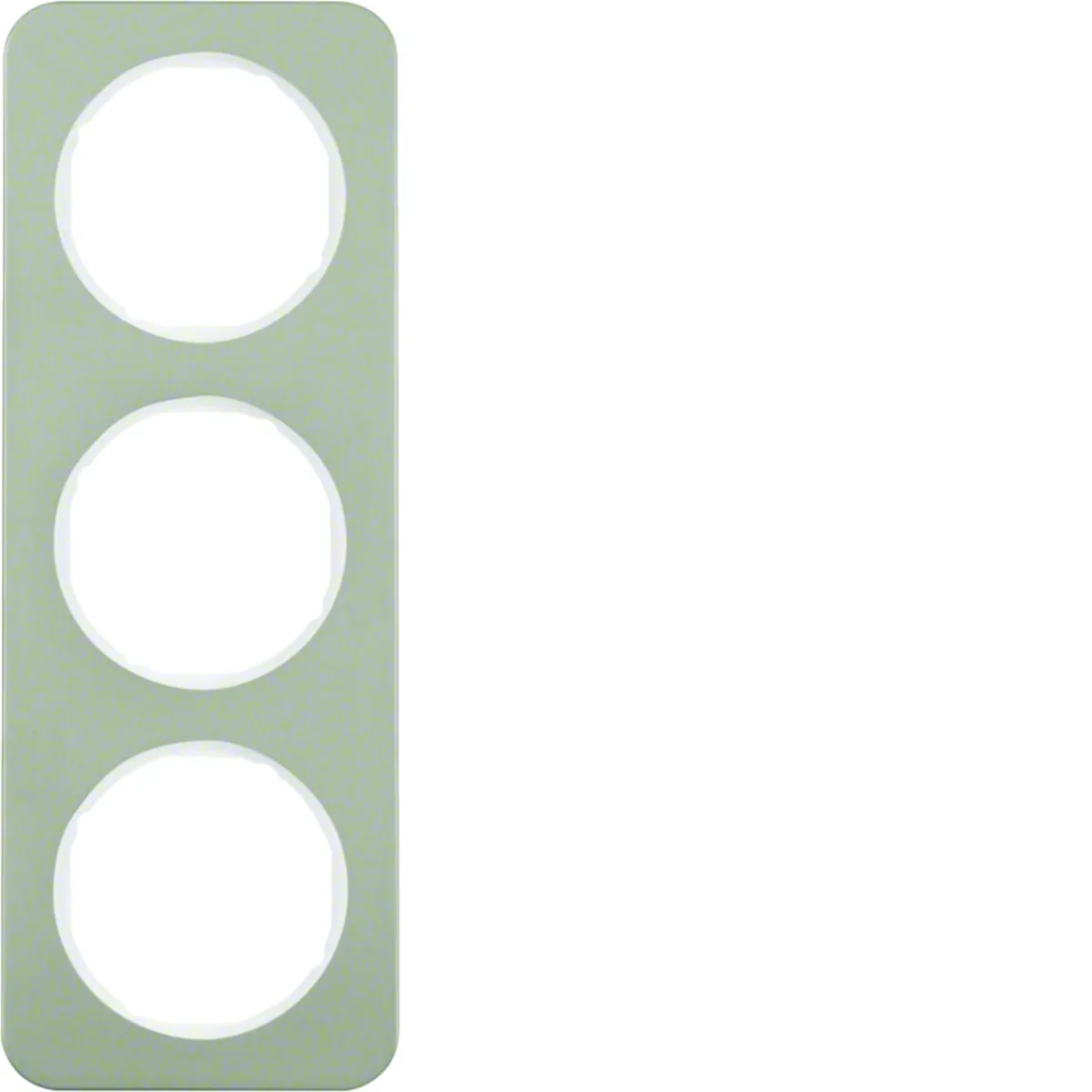 R.1 Ramka 3-krotna stal szlachetna/biała 10132114 - obrazek 1