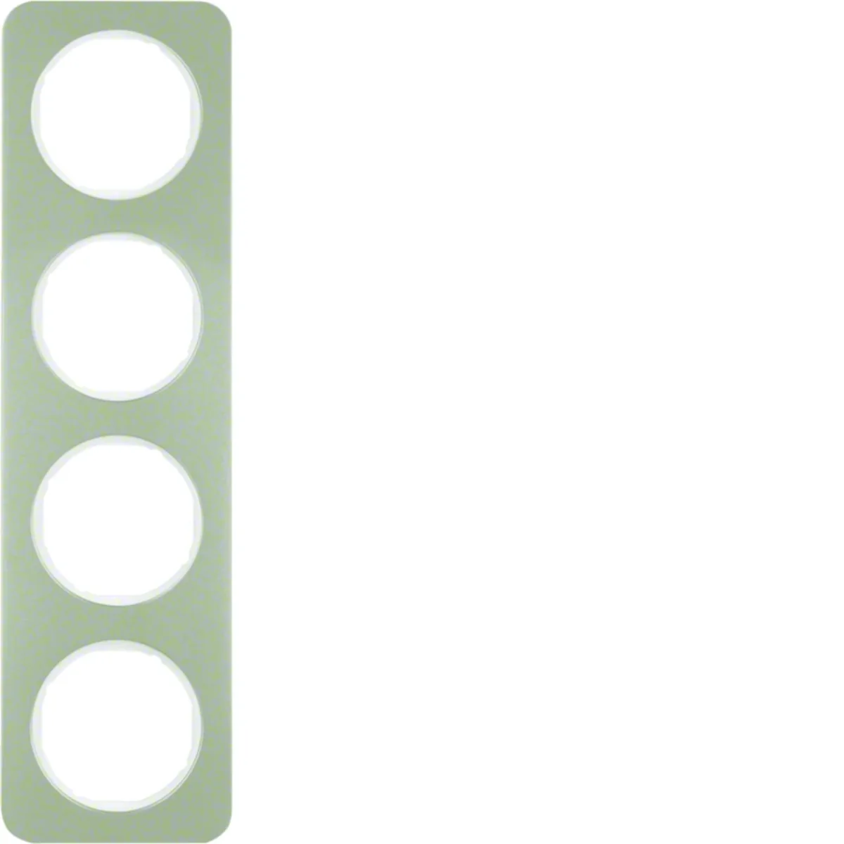 R.1 Ramka 4-krotna stal szlachetna/biała 10142114 - obrazek 1