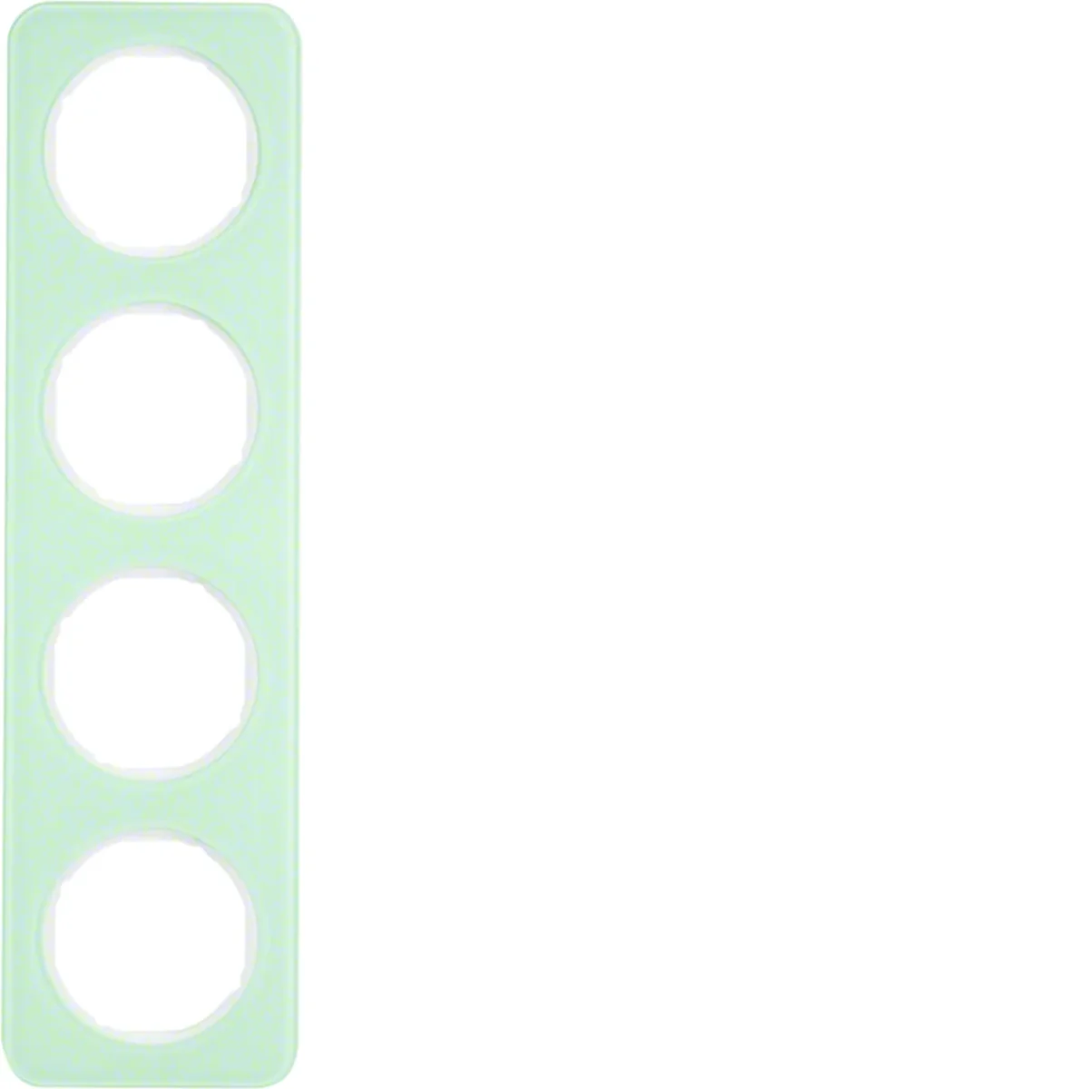 R.1 Ramka 4-krotna szkło biała 10142109 - obrazek 1