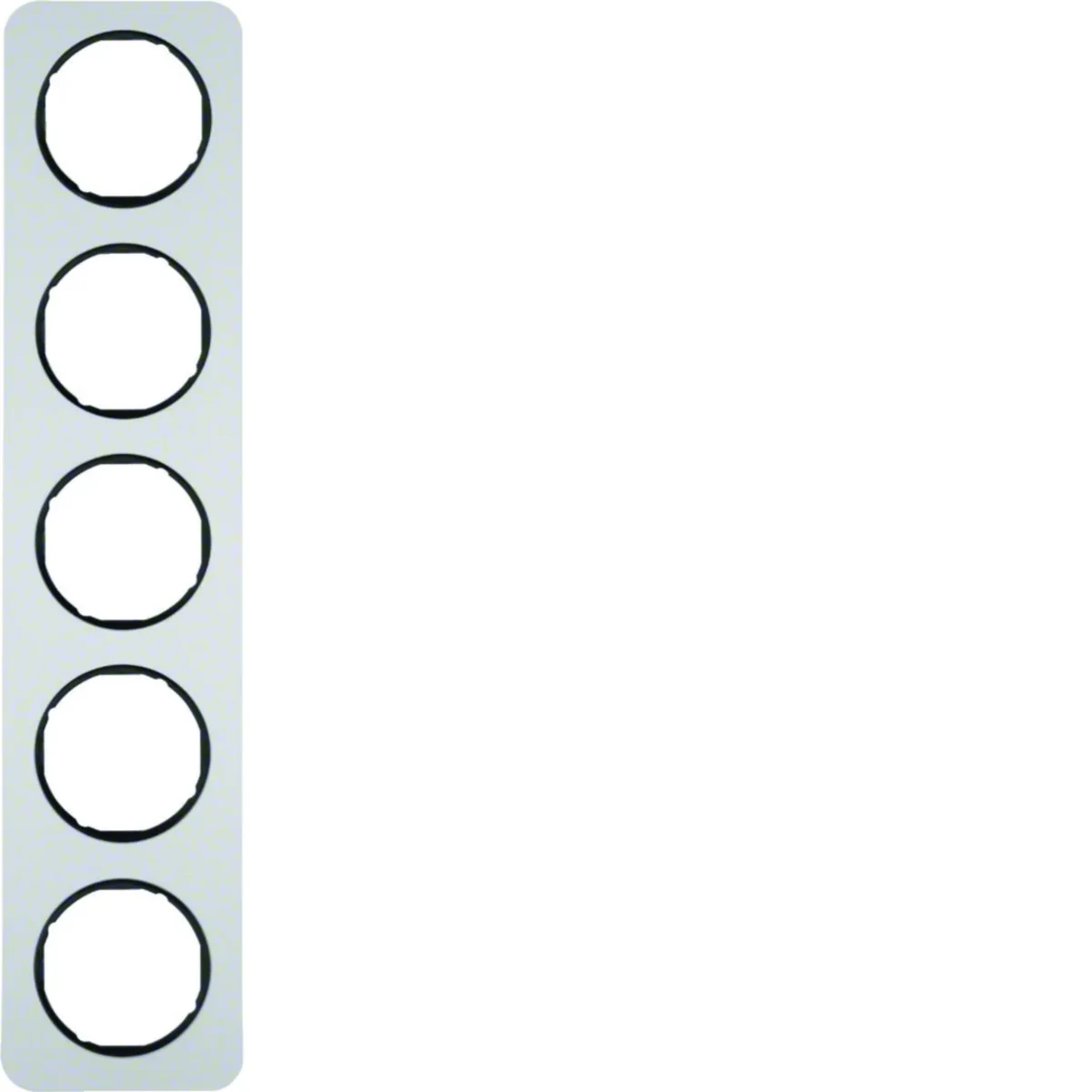 R.1 Ramka 5-krotna aluminium/czarna 10152184 - obrazek 1