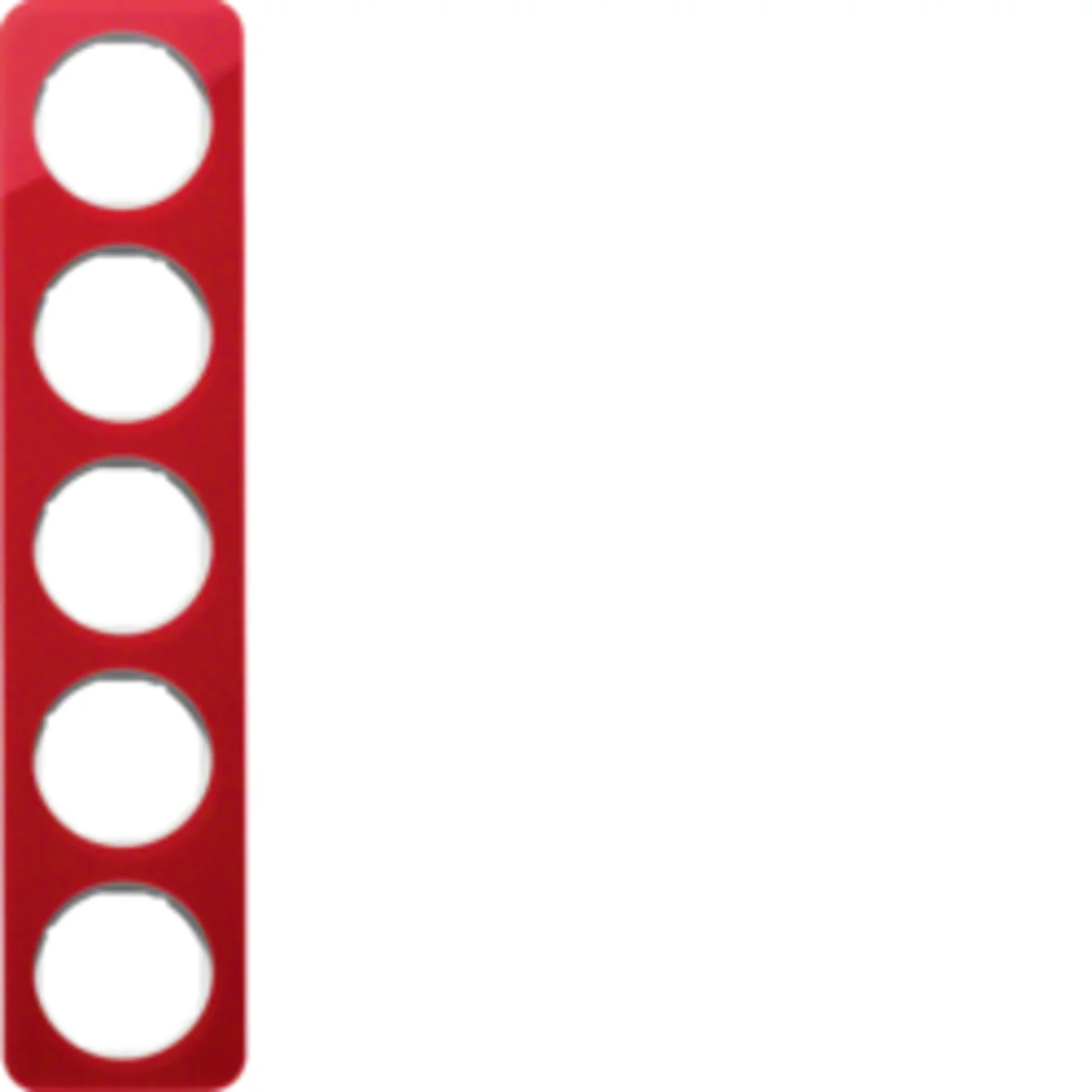 R.1 Ramka 5-krotna przezroczysty akryl czerwony/biały 10152349 - obrazek 1