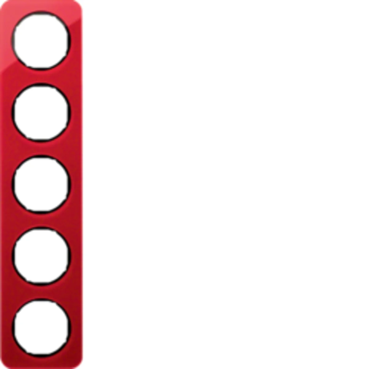 R.1 Ramka 5-krotna przezroczysty akryl czerwony/czarny 10152344 - obrazek 1