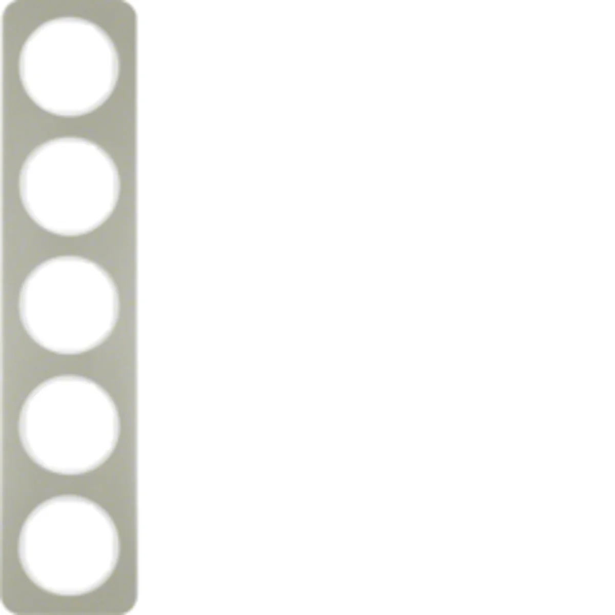 R.1 Ramka 5-krotna stal szlachetna/biały 10152114 - obrazek 1