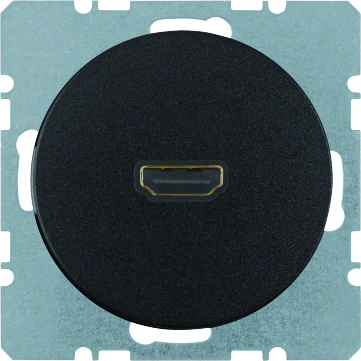 R.1/R.3 Gniazdo HDMI czarne połysk 3315422045 - obrazek 1