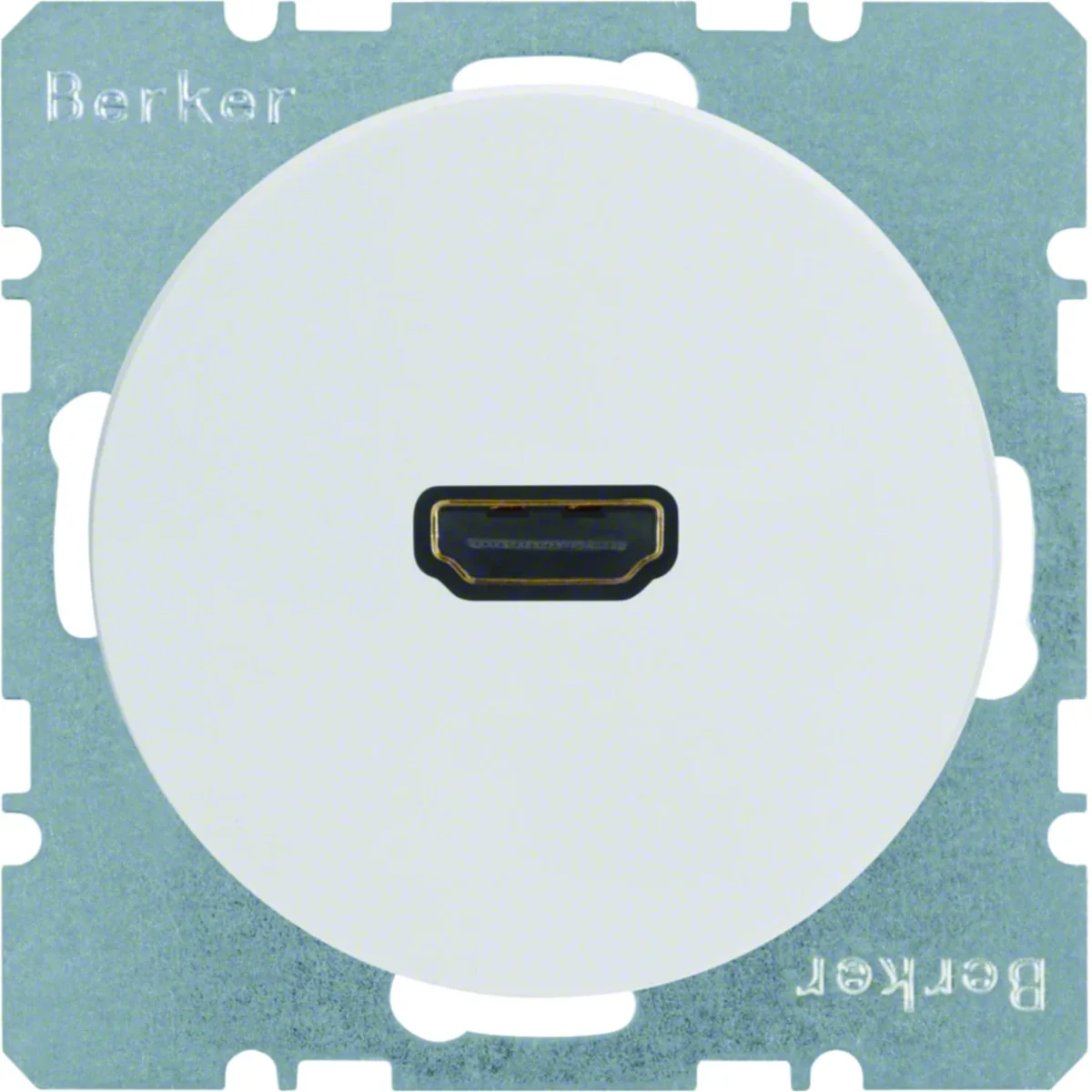 R.1/R.3 Gniazdo HDMI z przyłączem 90° białe połysk 3315432089 - obrazek 1