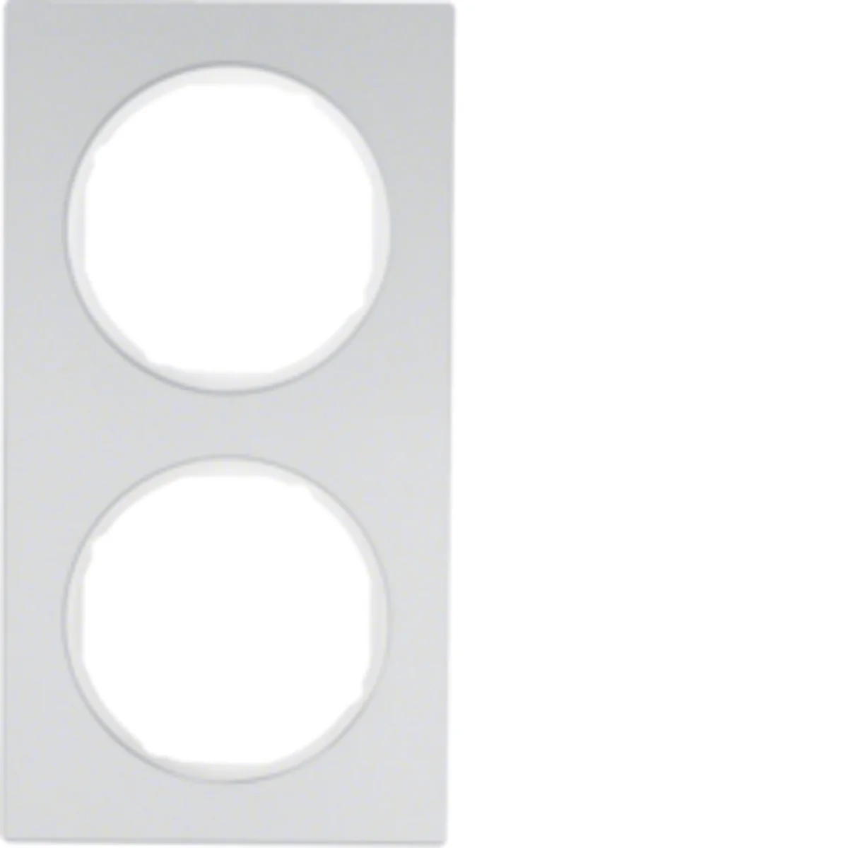 R.3 Ramka 2-krotna aluminium/biały 10122274 - obrazek 1