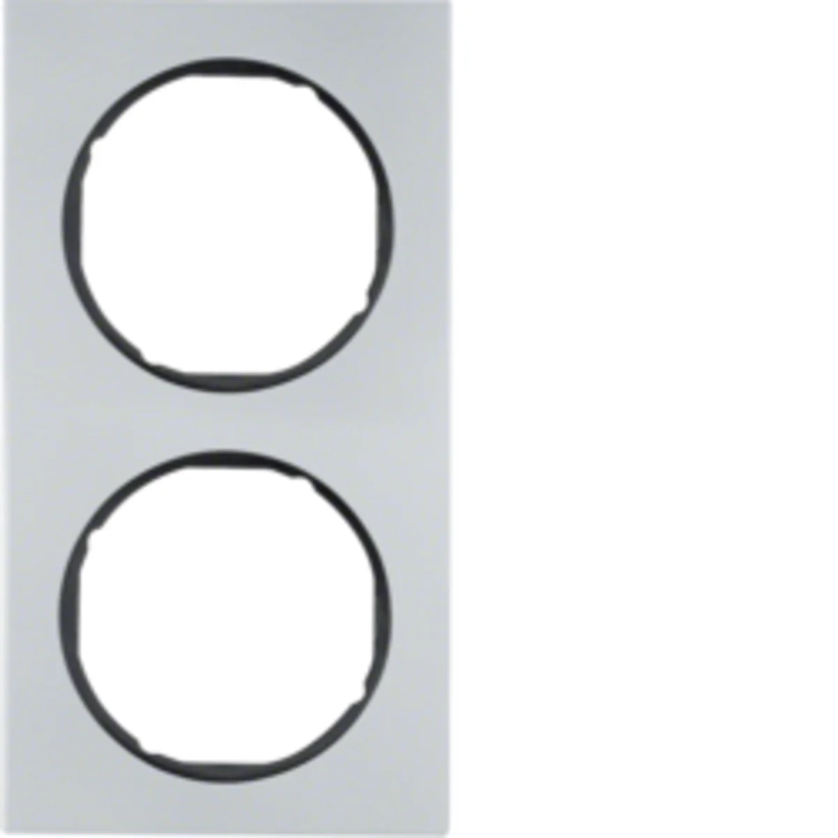 R.3 Ramka 2-krotna aluminium/czarny 10122284 - obrazek 1