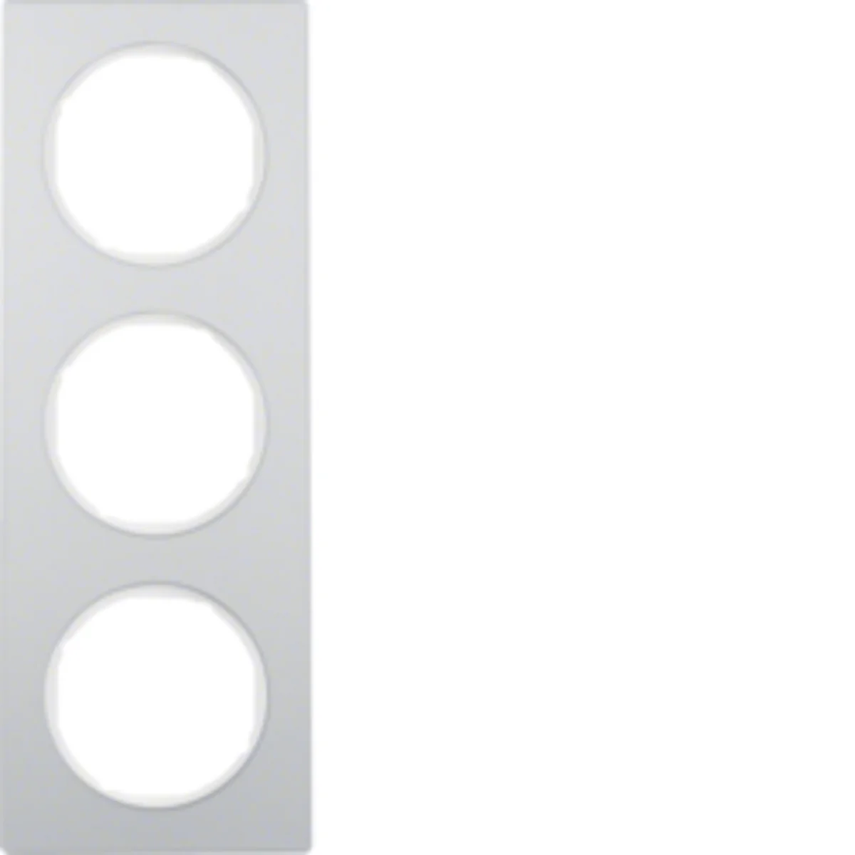 R.3 Ramka 3-krotna aluminium/biały 10132274 - obrazek 1