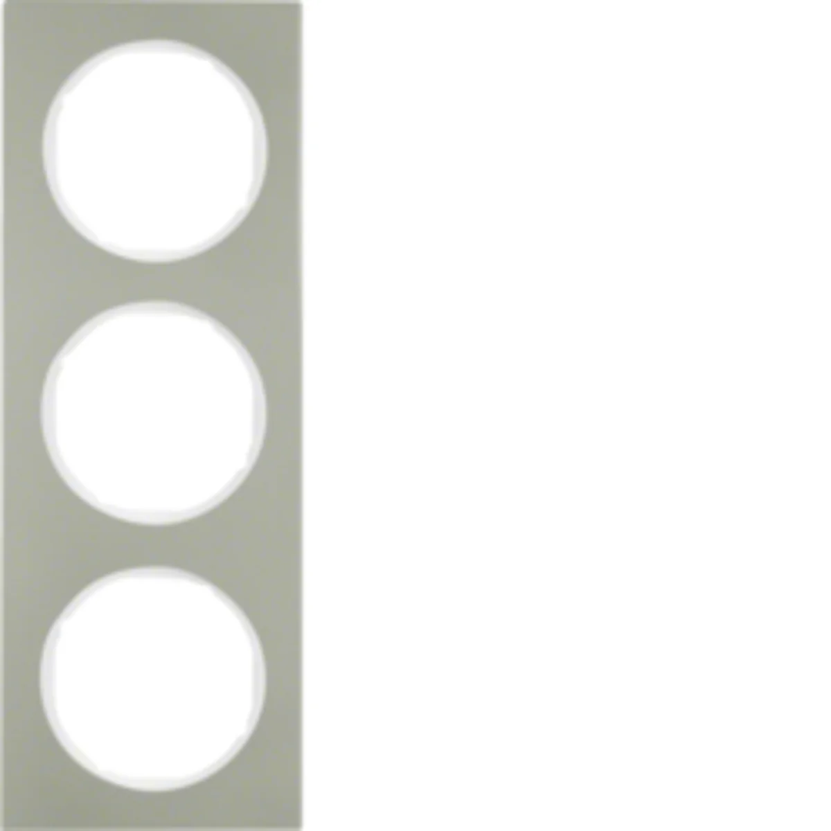 R.3 Ramka 3-krotna stal szlachetna/biały 10132214 - obrazek 1