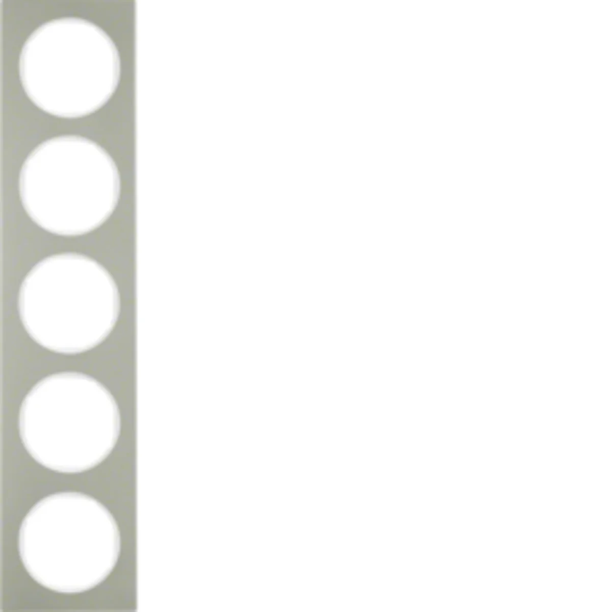 R.3 Ramka 5-krotna stal szlachetna/biały 10152214 - obrazek 1