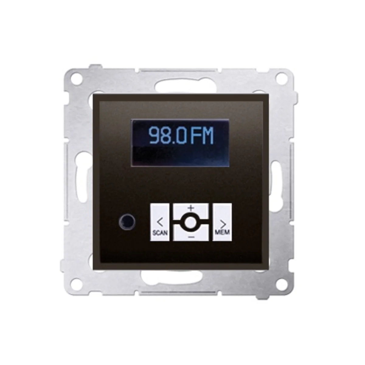 Radio cyfrowe z wyświetlaczem (moduł), brąz mat (metalik) D75252.01/46